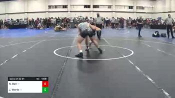 182 lbs Consolation - Nicky Bell, CT vs Jonathan Wertz, TX