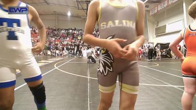 70 lbs Round Of 16 - Beau Fisher, Salina Wrestling Club vs King Walker, Tulsa Blue T Panthers