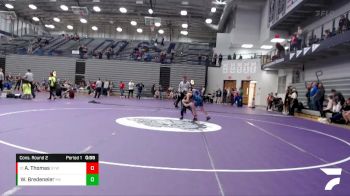 69-77 lbs Cons. Round 2 - Addison Thomas, Greencastle Youth Wrestling vs Warren Bredeneier, Mount Vernon