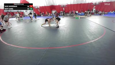 144 lbs Champ Round 1 (16 Team) - Matt Jakel, Marathon vs Jack Akkerman, Wisconsin Rapids