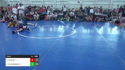 85 lbs Pools - Kaimen Proctor, EP Rattlers vs Landon Cunningham, 84 Athletes (VA)