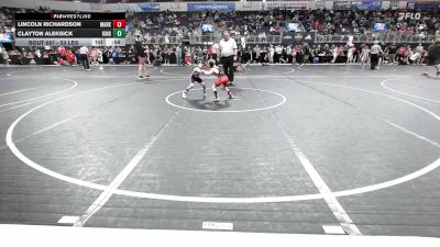 53 lbs Semifinal - Lincoln Richardson, Marksmen Wrestling vs Clayton Aleksick, King Select