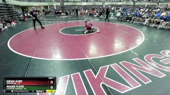 121 lbs Round 2 (4 Team) - Aidan Aure, Menomonie vs Roger Flege, LaCrosse Aquinas