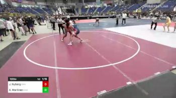 160 lbs Quarterfinal - Jeraimiah Nyberg, Grindhouse WC vs Azariah Martinez, Star Platinum Wr Ac