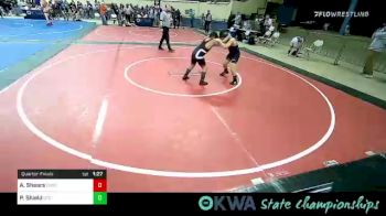 105 lbs Quarterfinal - Austin Shears, Choctaw Ironman Youth Wrestling vs Phillip Shield, Grove Takedown Club