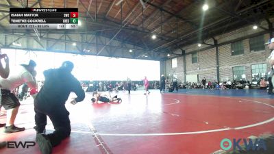 80 lbs Consi Of 4 - Isaiah Mattox, Salina Wrestling Club vs Tenetke Cockrell, Checotah Matcats