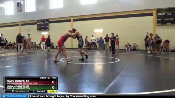 195 lbs Cons. Semi - Mark Gonzales, Bulldog Premier Wrestling Club vs Judah Wheeler, Franklin