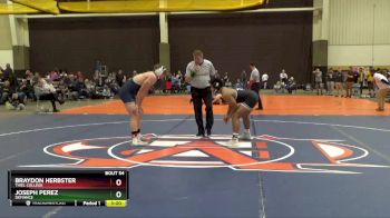 197 lbs Champ. Round 1 - Joseph Perez, Defiance vs Braydon Herbster, Thiel College