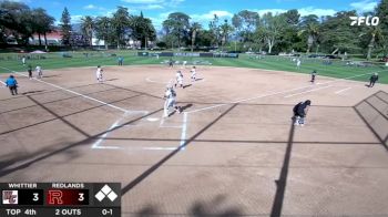 Replay: Whittier vs Redlands | Apr 4 @ 3 PM