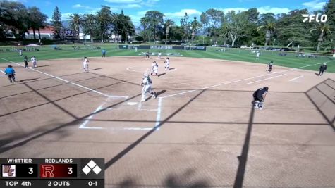 Replay: Whittier vs Redlands | Apr 4 @ 3 PM