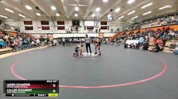 105 lbs Semifinal - Callen Schubert, Cody Middle School vs James Schaefer, Powell Middle School