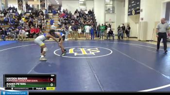 154 lbs Cons. Round 2 - Hayden Binder, Montgomery Catholic Prep School vs Kaden Peters, W. S. Neal