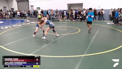 127 lbs Round 2 - Bayleigh Harrington, Pioneer Grappling Academy vs Saoirse Cook, Anchor Kings Wrestling Club