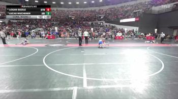 105 lbs Cons. Round 2 - Logan Bozile, Oconto Falls/Abrams Youth Wrestling vs Lucas Wucherer, Amherst
