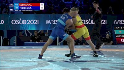 67 kg 1/4 Final - Almat Kebispayev, Kazakhstan vs Morten Thoresen, Norway