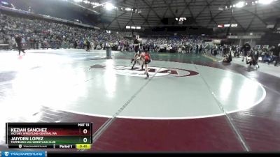 86 lbs Champ. Round 1 - Jaiyden Lopez, Toppenish USA Wrestling Club vs Keziah Sanchez, Victory Wrestling-Central WA