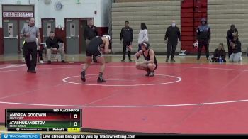 145 lbs 3rd Place Match - Andrew Goodwin, Southport vs Atai Mukanbetov, Beech Grove