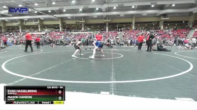 96 lbs Champ. Round 2 - Evan Hasselbring, Winfield vs Mason Hanson, Slyfox