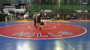 5A 144 lbs Semifinal - Brycen Robbins, Corner vs Dylan Scroggins, Hayden