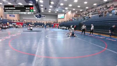 157 lbs Champ. Round 1 - Joseph Camerino, Klein Collins vs Jake Daboub, Dallas Jesuit College Prep School