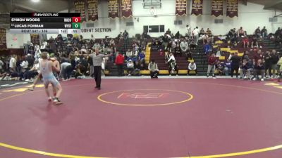 106 lbs Cons. Round 4 - Lucas Forman, Wyoming Seminary (PA) vs Symon Woods, Washington Community