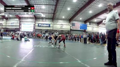 132 lbs Semifinal - Nathaniel Gutierrez, Yerington vs Andre Hernandez, West Wendover