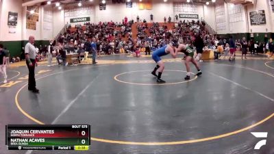 160 lbs Cons. Round 3 - Nathan Acaves, Brea Olinda vs Joaquin Cervantes, North Torrance