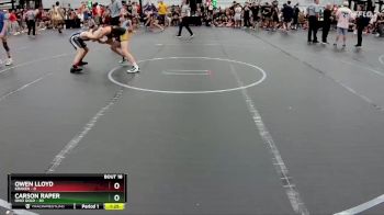 92 lbs Round 5 (8 Team) - Carson Raper, Ohio Gold vs Owen Lloyd, Kraken