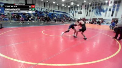 126 lbs Cons. Round 4 - Brandon Bowers, Santana vs Zack Wilson, Yucaipa