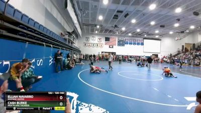 120-140 lbs Round 2 - Cash Burke, High Plains Thunder vs Elijah Navarro, Eastside United