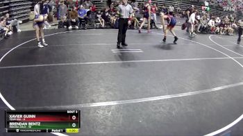 140 lbs Round 1 (6 Team) - Brendan Bentz, Indiana Gold vs Xavier Guinn, Team USA