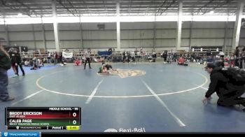 95 lbs Cons. Round 2 - Caleb Page, Rocky Mountain Middle School vs Brody Erickson, East Jr High