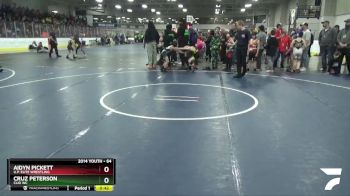 64 lbs Semifinal - Aidyn Pickett, U.P. Elite Wrestling vs Cruz Peterson, Clio WC