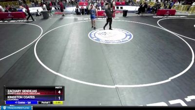 220 lbs Cons. Round 5 - Zachary Sendejas, Righetti High School Wrestling vs Kingston Coates, California