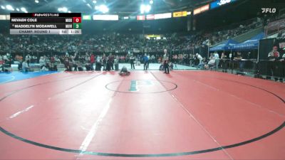 100 lbs Champ. Round 1 - Nevaeh Cole, Middleton vs Maddelyn Modawell, Mountain View