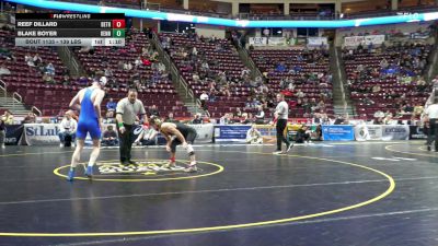 139 lbs Quarterfinal - Reef Dillard, Bethlehem Catholic vs Blake Boyer, Kennett