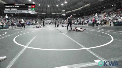 40 lbs Semifinal - Cashton Sorum, Salina Wrestling Club vs Cavon Rogers, Berryhill Wrestling Club