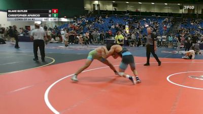 157 lbs Consi Of 64 #2 - Blake Butler, SC vs Christopher Aparicio, NC
