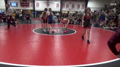 95-100 lbs Round 2 - Regan Hamilton, Mount Pleasant Wrestling Club vs Azalea Charbonneau, Fort Madison Kids Club