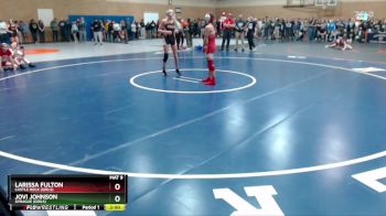 110lbs Champ. Round 3 - Jovi Johnson, Sprague (Girls) vs Larissa Fulton, Castle Rock (Girls)