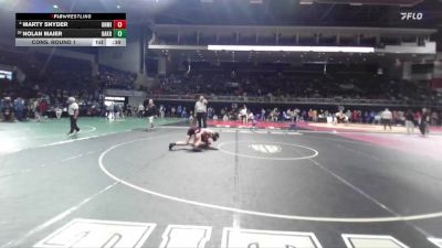 144 lbs Cons. Round 1 - Nolan Maier, Oak Ridge vs Marty Snyder, Union Mine