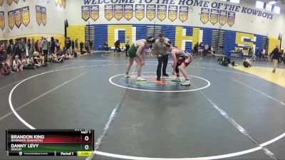 157 lbs Cons. Round 2 - Danny Levy, Sickles vs Brandon King, Riverview (Sarasota)