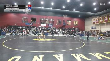 117 lbs Cons. Round 3 - Ahriana Scales, Mount Olive vs Ariana Carnahan, McDaniel