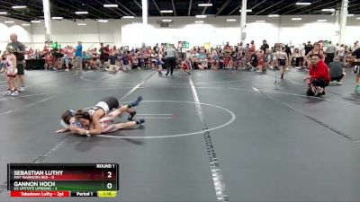 52 lbs Round 1 (4 Team) - Sebastian Luthy, Mat Warriors Red vs Gannon Hoch, U2 Upstate Uprising