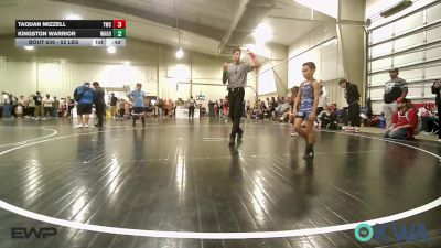 52 lbs Consolation - Taquan Mizzell, Tahlequah Wrestling Club vs Kingston Warrior, Wagoner Takedown Club