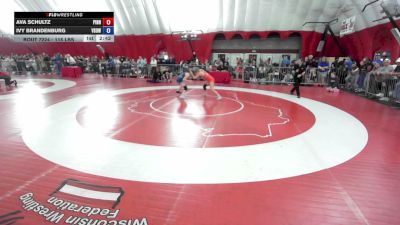 115 lbs Semis - Ava Schultz, Pinnacle vs Ivy Brandenburg, Victory School Of Wrestling
