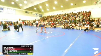 150 lbs Champ. Round 2 - Noah Villatoro, Sultana vs Calen Reyna, Servite High School