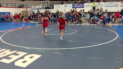 132 lbs Round 4 - Ellis Truschke, Willcox High School vs Monica Antonelli, Benson High School