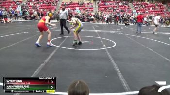 110 lbs Cons. Round 2 - Kash Wendland, Hays Wrestling Club vs Wyatt Linn, Columbus Wrestling Club