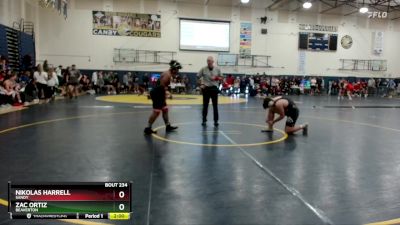 215 lbs Quarterfinal - Nikolas Harrell, Sandy vs Zac Ortiz, Beaverton